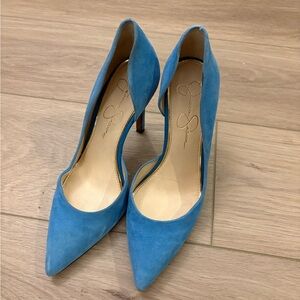 Jessica Simpson Vibrant Blue Heels